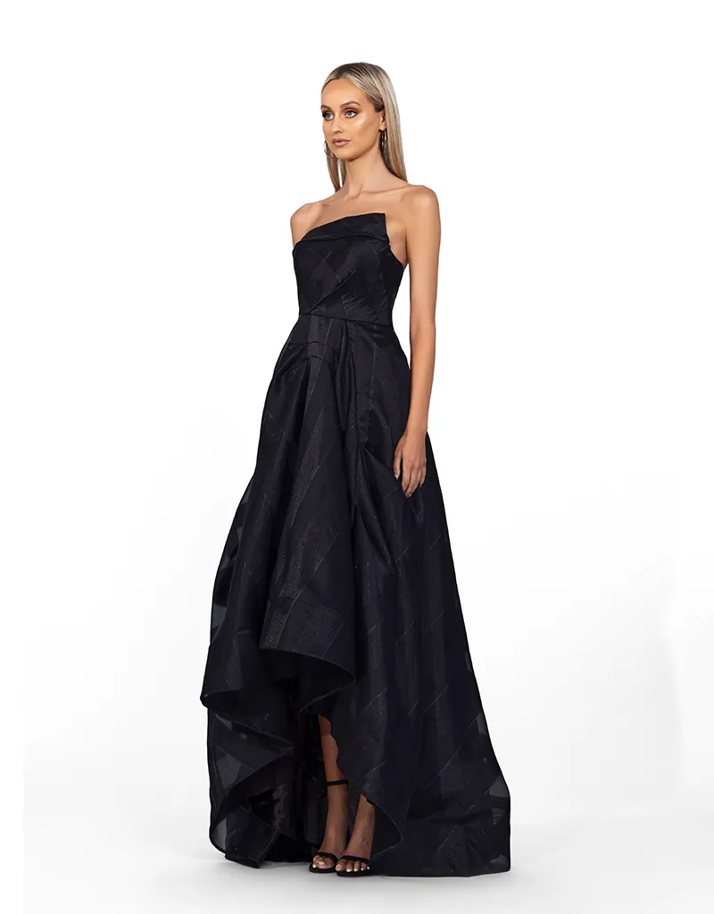 VOGUE HI LOW STRAPLESS BALLGOWN B56D44HL1