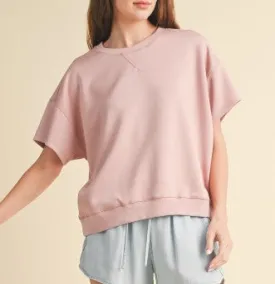 Wishlist Blush Short Sleeve Sweatshirt